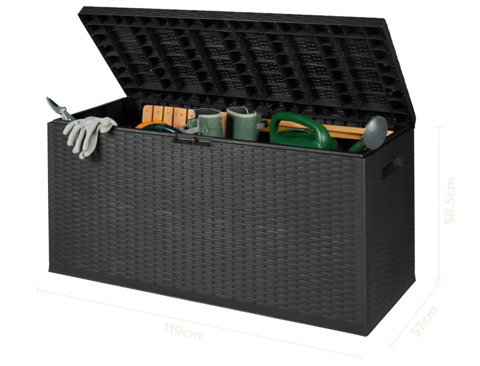 Livarno Zahradní úložný box 350 l antracit